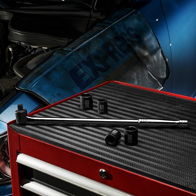 EPAuto 1/2 Inch Drive by 17.5'' Length Breaker Bar, CR-V Steel