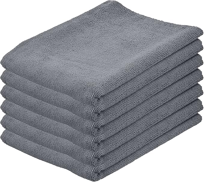 Superio Microfiber Squeegee Mopping Towel Extra Large Miracle Cloth 20 x 30 Streak Free Microfiber Floor Cloth-Rag for Cleaning House, Kitchen, Bathroom-Scratch Free- 6 Pack