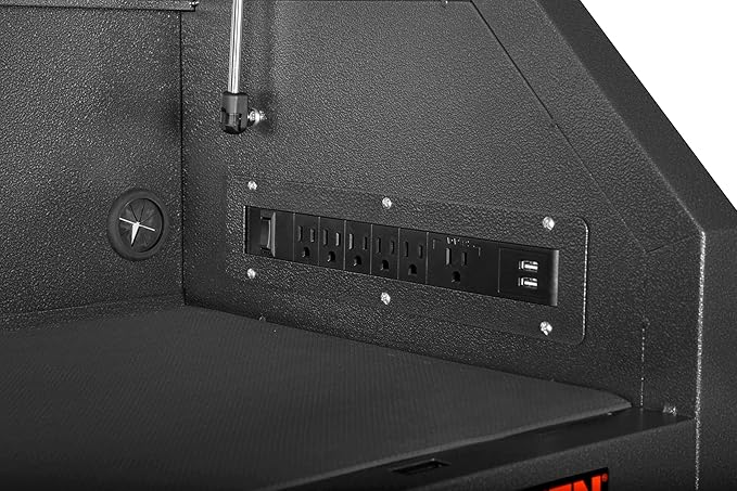 Wen 42-Inch Premium Tool Chest with Heavy Duty 21-Gauge Powder-Coated Steel Construction and Onboard Charging Station (GG421T)