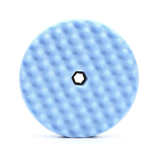 3M 05708 Perfect It Ultrafine Foam Polishing Pad Double Sided 8 Inches, Blue