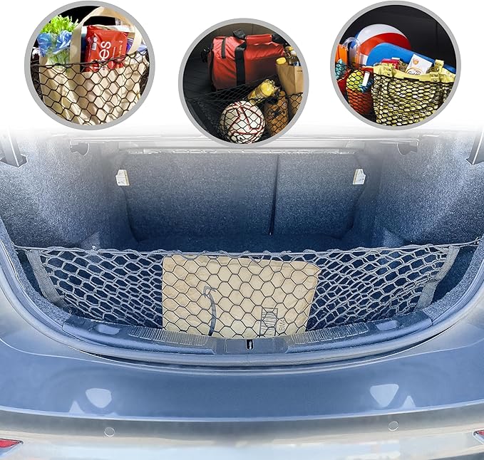 Envelope Style Trunk Cargo Net for Ford Fusion 2013 14 15 2016 2017 2018 2019 2020