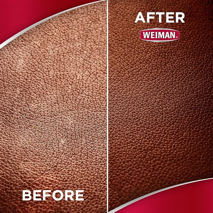 Weiman 3 in 1 Deep Leather Conditioner Cream (2 Pack) - Restores Leather Surfaces - Use on Leather Furniture, Car Seats, Shoes, Bags, Jackets, Saddles
