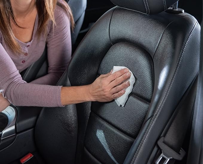 Weiman Leather Cleaner & Conditioner - Cleans, Restores & Protects Leather, UV Protection Prevent Cracking & Fading, For Car Seats, Sofas, Shoes, Bags & All Finished Leather Surfaces, 2 Pack, 22 FL Oz