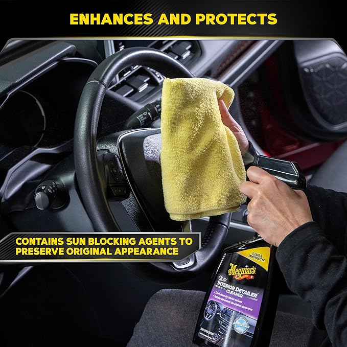 Meguiar's Quik Interior Detailer Cleaner - 24 Oz Spray Bottle (Pack of 6)