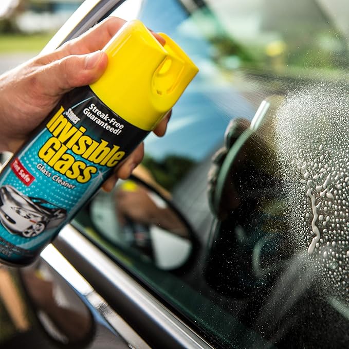 Invisible Glass 91163 Premium Aerosol Glass Cleaner Spray for Car Windshields and Windows, Automotive and Home Window Cleaner, Streak-Free, Ammonia-Free, Tint-Safe – 15 oz