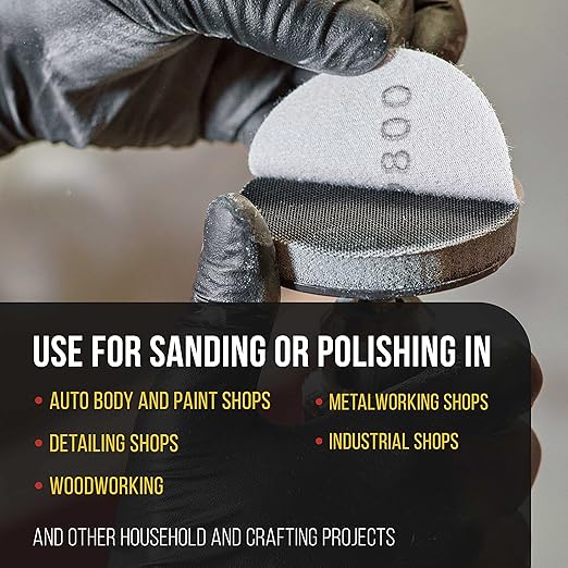 Dura-Gold Pro Series 2" x 10mm Soft Density Interface Pad, 3 Pack - Hook & Loop Foam Protection Cushion, Used Between Sander Sanding Discs, Polisher Polishing Pads & Backing Pads, Drill - Auto Detail