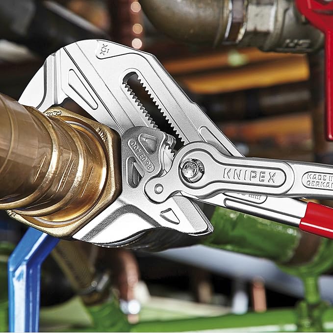 Knipex Pliers Wrench (16-Inch) and Cobra XL Water Pump Pliers Bundle