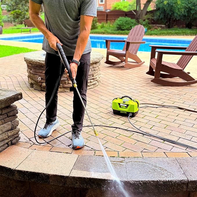 Electric Pressure Washer 2100 PSI - Portable Power Washer for Car Detailing, Patios, Fences and Outdoor Cleaning, Compact Design with Foam Cannon, Turbo and Fan Nozzles, ETL Certified