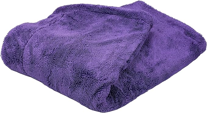 Maxshine 20" x 24" Universal Purple Car Drying Towel – 1200 GSM Rinse-Free Double-Sided Microfiber – Plush, Super Absorbent Towel for Car Wash & Detailing
