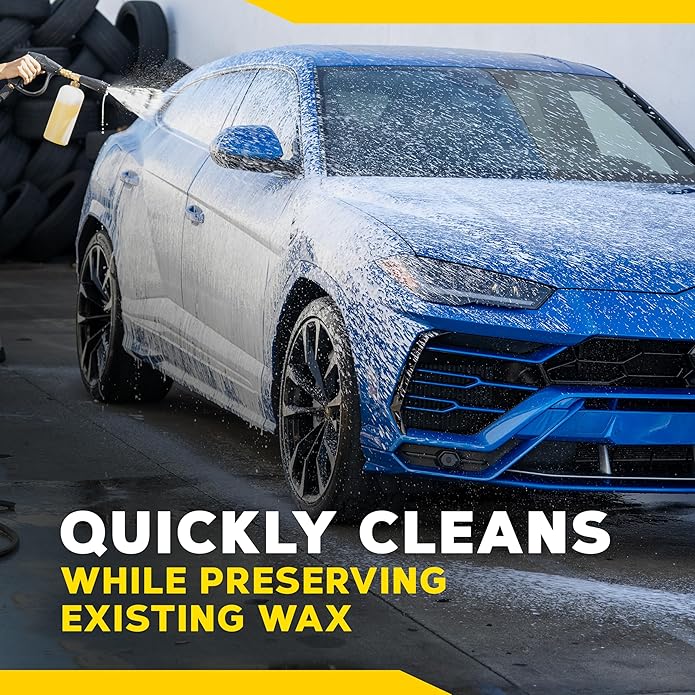 Meguiar's Gold Class Car Wash, Ultra-Rich Foam Car Wash Soap and Conditioner for Vehicle Cleaning, Paint Cleaner to Clean and Condition in One Easy Step, 1 Gallon