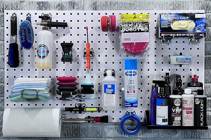 Triton Products LockHook Steel Pegboard Hook Accessories Kit - 63 Piece - Garage Storage and Organization, Silver