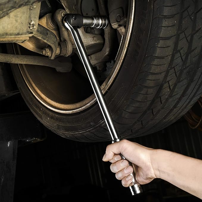 EPAuto 1/2 Inch Drive by 17.5'' Length Breaker Bar, CR-V Steel