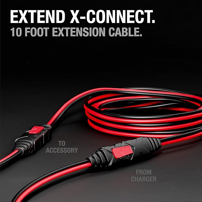 NOCO GC004 X-Connect 10-Foot Extension Cable Accessory Genius Smart Battery Chargers