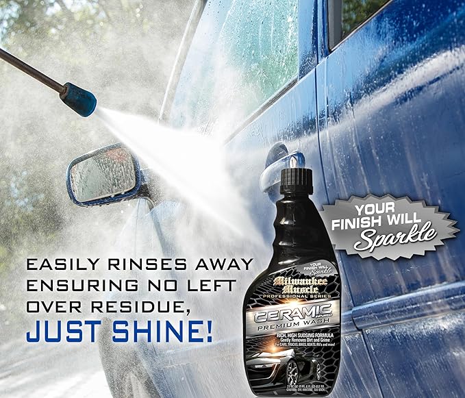Car Wash - 22 Fl Oz - Professional Ceramic Car Wash Soap - Car Cleaner for Cars, Motorcycles Boats - Ceramic Coating for Cars