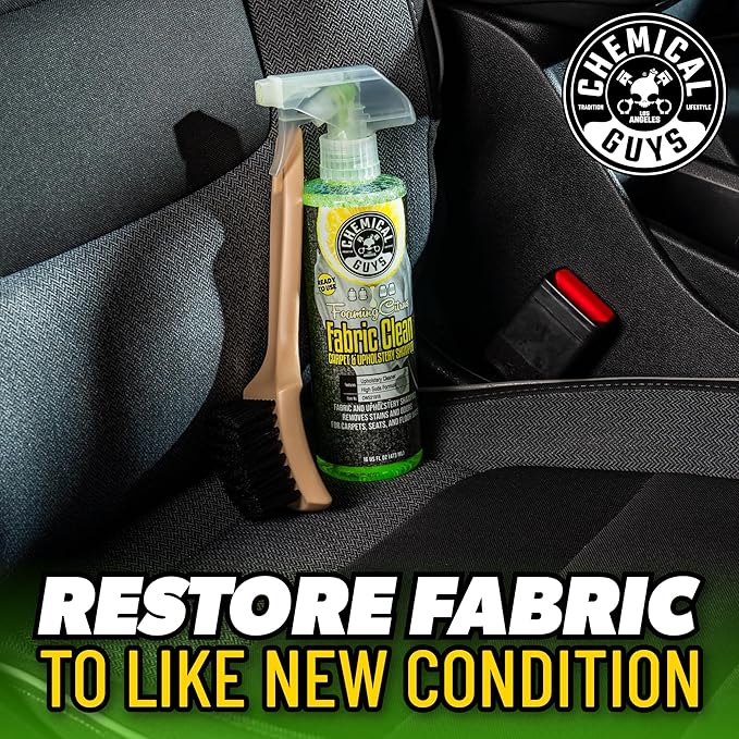 Chemical Guys CWS21916 Foaming Citrus Fabric Clean Carpet & Upholstery Cleaner, Ready to Use, Sprayable (for Carpets, Seats & Floor Mats), Safe for Cars, Home, Office, & More, 16 fl oz, Citrus Scent