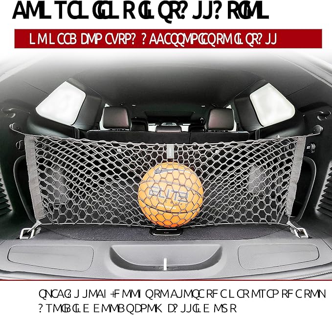Envelope Style Trunk Mesh Cargo Net for Jeep Grand Cherokee 2011-2021 - Premium Trunk Organizer and Storage - Cargo Net for SUV - Vehicle Carrier Organizer for Jeep Grand Cherokee WK 2021