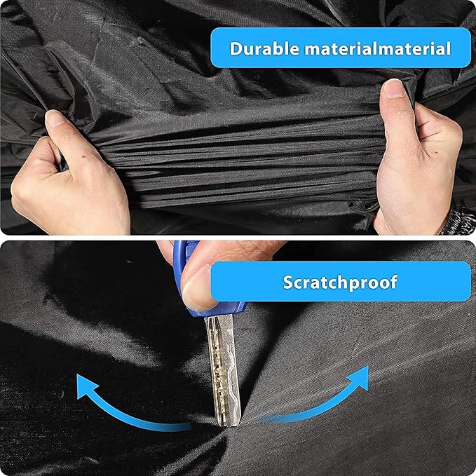 UV Protection SUV Car Cover Windproof Dustproof Scratch Resistant Outdoor Universal Full Car Covers for SUV L