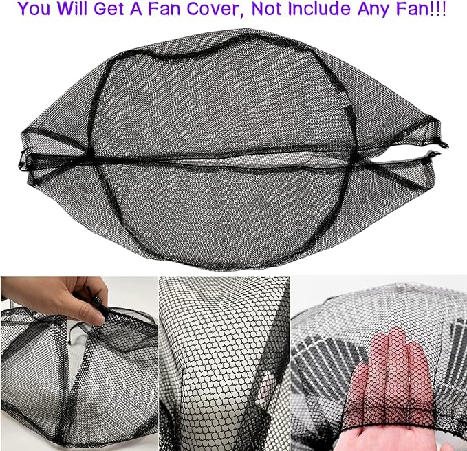 Net Mesh Cover for 12 Inch Floor Fan ,12" Dustproof Fan Mesh Cover,Children Finger Safety Protection Fan Covers for 12 in Commercial Floor Fan for for Bedroom,Garage,Basement,Work Shop,1 Pack