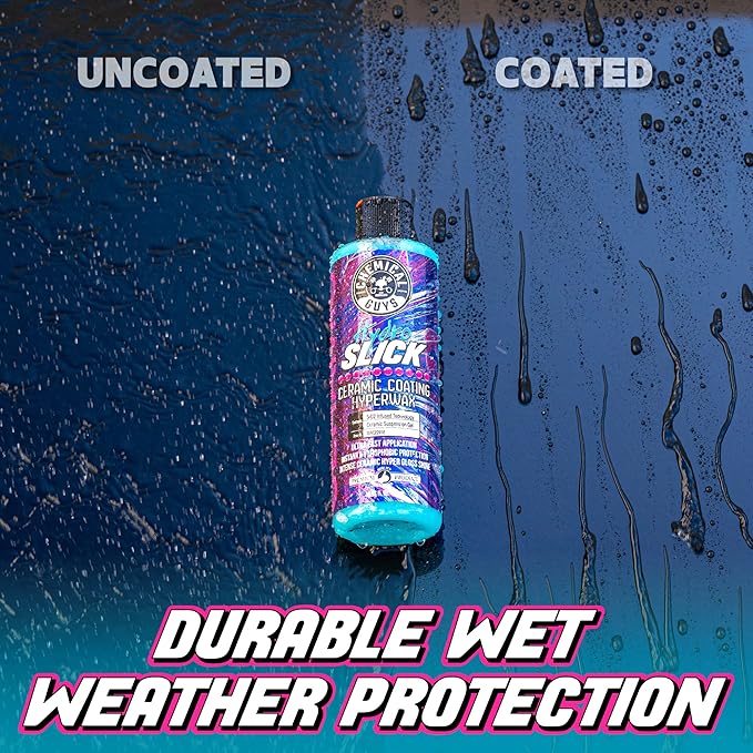 Chemical Guys HydroSlick 8 oz with 2 Applicators - Long Lasting Ceramic Coating Sealant for Cars, Trucks & More - Provides Extreme Gloss and Protection - WAC241