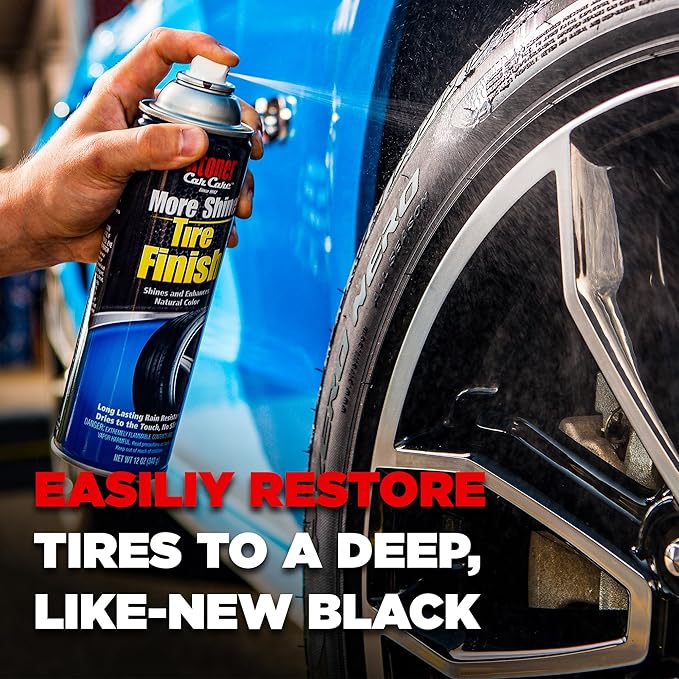 Stoner Car Care 91094-3PK More Shine Tire Finish – Tire Shine Spray Restores Deep Matte Black Finish with Long-Lasting Rain-Resistant Protection, Dry-to-Touch – 12 oz (Pack of 3)