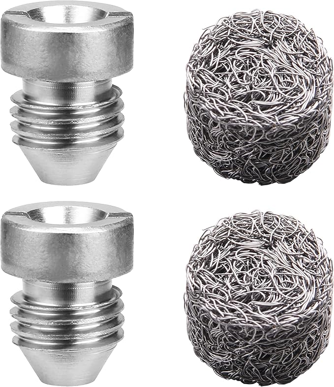 Tool Daily 1.1 mm Orifice for Foam Cannon and Foam Maker, Replacement Thread Nozzle and Mesh Filter for Snow Foam Lance, 3000 PSI
