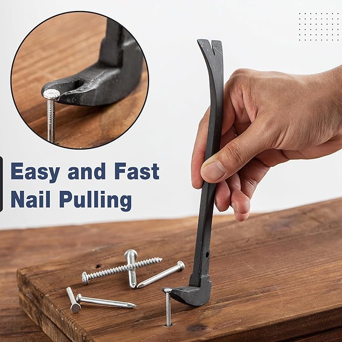 Bates- Cats Paw Nail Puller, 8-Inch, Pry Bar, Mini Pry Bar, Small Pry Bar, Flat Pry Bar, Pry Bars, Tool Pry Bar, Hammer Pry Bar, Crowbar, Nail Puller Tool, Cat Paw, Crowbar Tool, Mini Crowbar