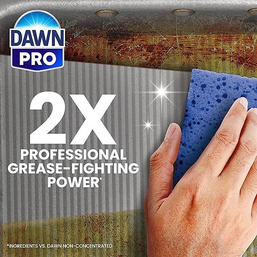 Dishwashing Liquid Soap Detergent by Dawn Professional, Bulk Degreaser Removes Greasy Foods from Pots, Pans and Dishes in Commercial Restaurant Kitchens,Regular Scent, 5 gal.