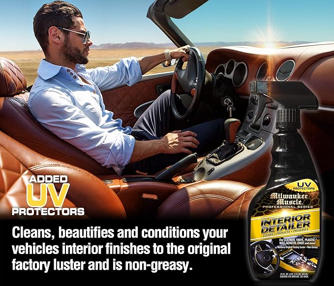 Premium Car Care Kit - 3 Pack Gift Set - Full Size Bottles Of: Ceramic Car Wash, Ceramic Wax Spray and Interior Cleaner