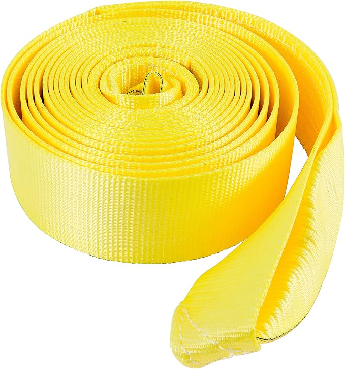 Keeper Tow Straps Heavy Duty with Loops - 3" x 20' Towing and Recovery Rope, 22,500 lbs Break Strength - Designed for Trucks, SUVs, and Off-Road Recovery
