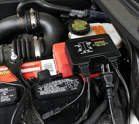 BatteryMINDer 1215C: 12 Volt-1.5 AMP Convertible Multi-Use On-Board, Benchtop Battery Charger, Battery Maintainer, and Battery Desulfator - Designed for Cars, Trucks, Motorcycles, ATV, Boat, RV