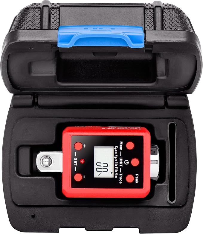 NEIKO 20741A 1/2” Digital Torque Adapter, 29.5-147.5 Ft-Lb, 1/2” Drive Digital Torque Wrench Converter/Torque Wrench Adapter, Alert Signals Torque Setting, Calibrate Digital & Analog Torque Wrench