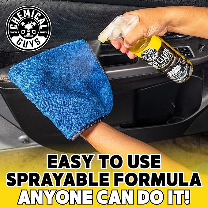 Chemical Guys SPI_663_1602 InnerClean Interior Quick Detailer and Protectant, Pineapple Scent, Safe for Cars, Trucks, SUVs, Jeeps, Motorcycles, RVs & More, 16 fl oz, 2 Pack