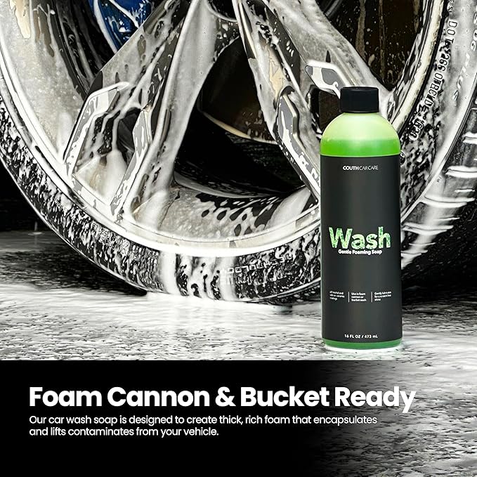 Couth Wash - pH Neutral Car Wash Soap | Car Soap for Foam Cannon or Bucket Wash | Ceramic Coating Safe & Gentle Snow Foam Concentrated Cleaner - 16 ounces