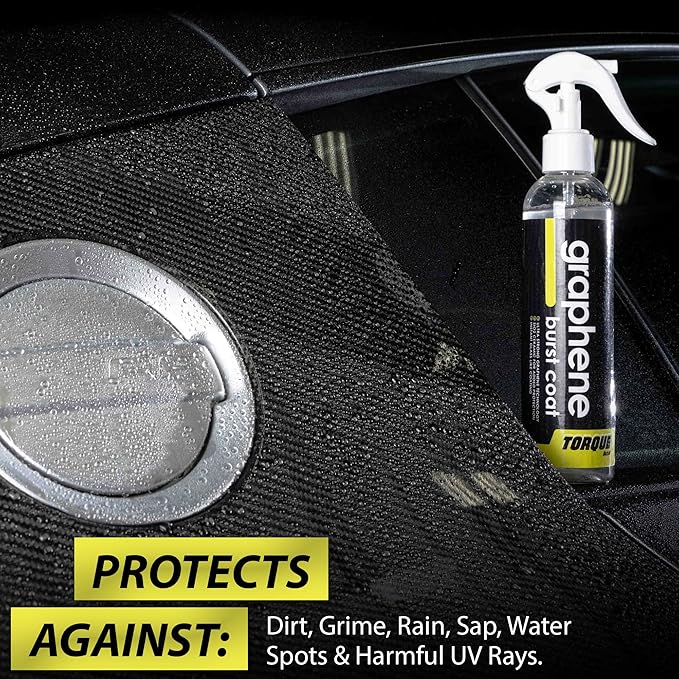 Graphene Burst Coat - Graphene Ceramic Coating Spray - Superior Protection & Showroom Shine - DIY Application in Minutes, Lasts for Over A Year (8 oz)