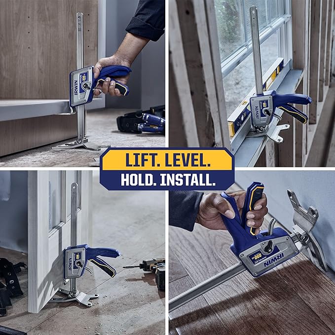 IRWIN Quick-Lift Construction Jacks, Hand Lifting Jack Tool, Multifunctional, Lift up to 10" and Capacity 330 lbs, Pack of 2 (IRHT83100-2)