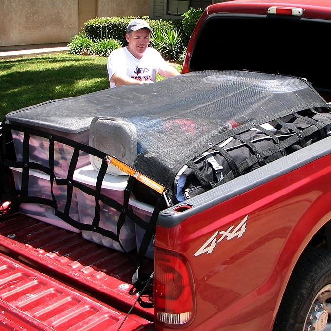 Gladiator Cargo Gear - SafetyWeb Cargo Net - Heavy Duty, Adjustable - Medium (MSW-100) 6.75' x 8'