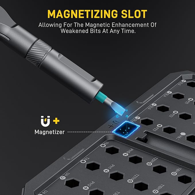 42 in 1 Magnetic Screwdriver, Screwdriver Set, Multi Bit Ratcheting Screwdriver Set with Storage Case Repair Tool Kit for Computer, Eyeglass, Bicycles, Watch, Ring Doorbell, Furniture and DIY