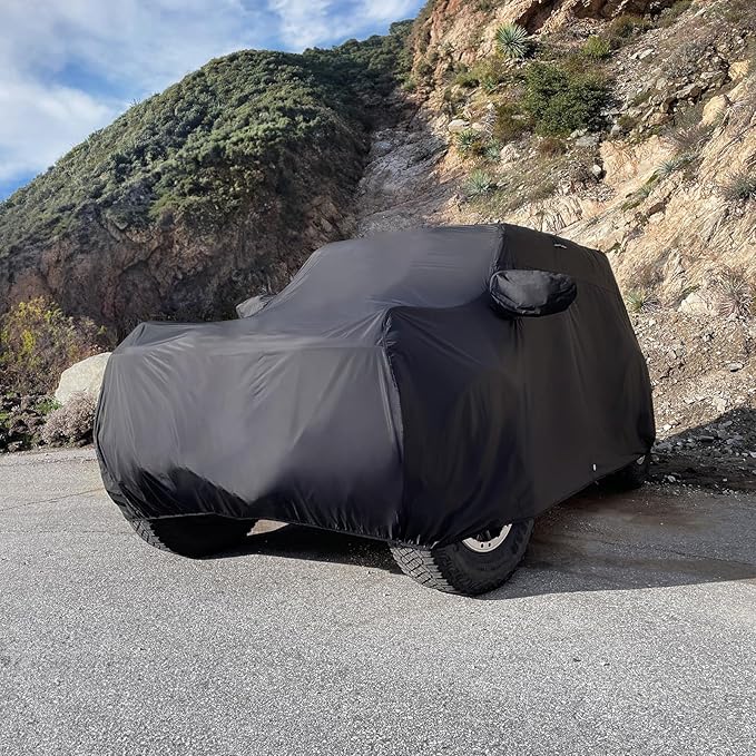 iCarCover Premium Custom SUV Cover for 2021-2025 Mercedes-Benz Maybach GLS Heavy Duty Waterproof All Weather Rain Snow Sun Protector Custom Full Exterior Indoor Outdoor Protection Car Cover (Black)