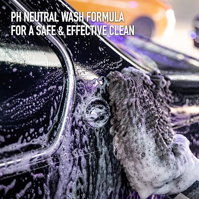Turtle Wax X Mister Cartoon 54253 Slick Foam Wash and Wax, Clean and Protect in One Step, pH Neutral Formula, High Shine Finish, Safe for Cars, Trucks, SUVs, RVs, Motorcycles and More, 48 oz.