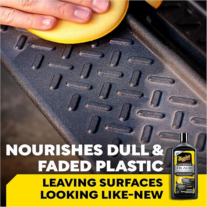 Meguiar's Ultimate Black Plastic Restorer, 16OZ BT, 6/CV