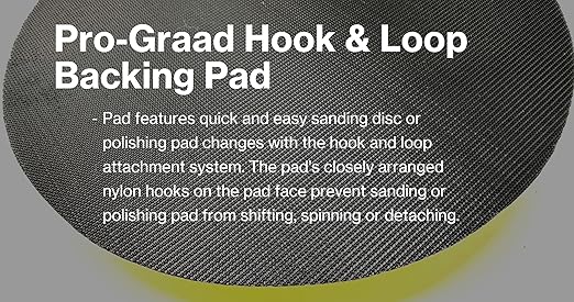 7" Hook and Loop Backing Plate for Sanding, Polishing Buffering Pads, Backer Pad with 5/8”-11 (5/8 inch TPI), 7 inch Backup Pad for Angle Grinder Drill Polisher Buffer