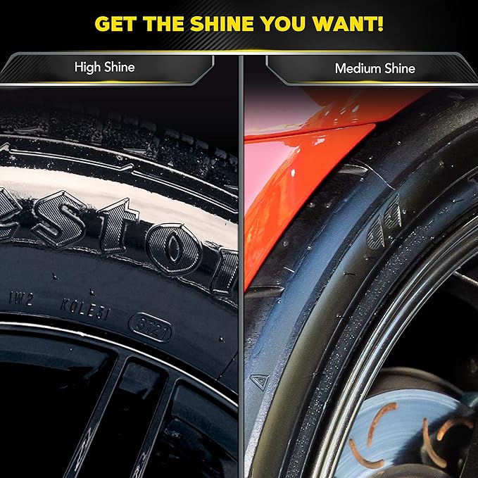 Meguiar's Hybrid Ceramic Tire Shine - Long-Lasting Shine That's Durable & Water-Resistant Hybrid Ceramic Technology - 16 Oz Spray