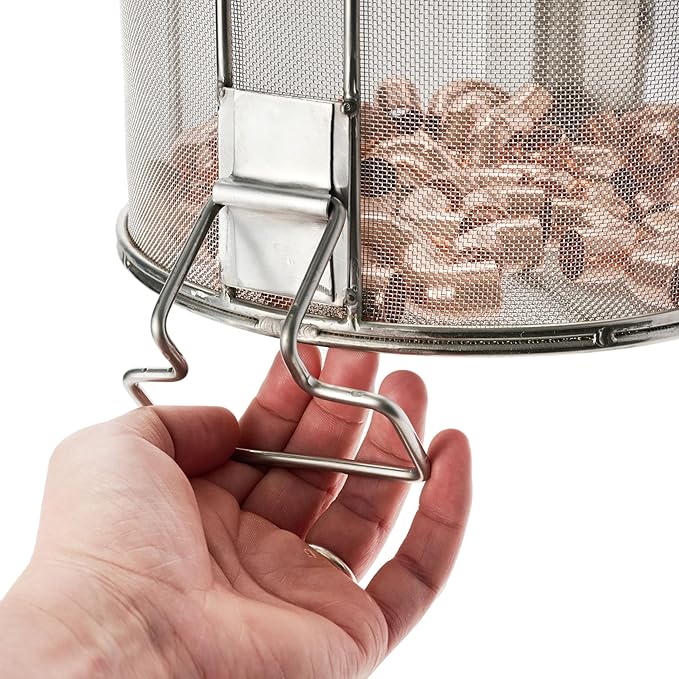 Dip N’ Drain – Stainless Steel Part Cleaning Strainer Basket for 5-Gallon Buckets (Bucket Included) | 1/32″ Mesh, Swing Handle, Perfect for Mechanics, Auto Parts, Garage, Shop & Home Workshop Cleaning