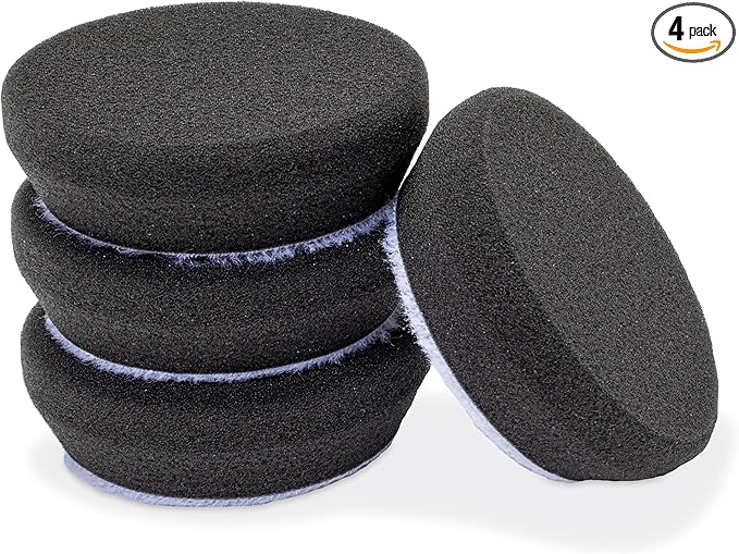 Griot's Garage BOSS 2” Finishing Foam Pads for Car Polishing and Detailing, Buffing Pads for Light Scratch Removal, Auto Wax, and Sealant Application, Set of 4