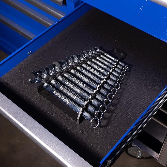 OEMTOOLS 23107 Reverse Wrench Organizer With Handle, For Shop, Garage, Or Tool Box, Organizers And Storage for Convenient Carrying, Case For Wrenches Or Pegboard Tool Holder, 13.8 Inches, Black