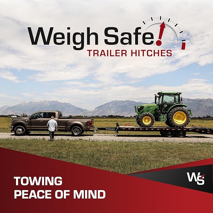 Weigh Safe Adjustable Trailer Hitch Ball Mount, 10" Adjustable Drop Hitch for 2" Receiver w/ 2 pc Keyed Alike Lock Set, Heavy Duty Aluminum Trailer Tow Hitch w/Stainless Steel Tow Balls, 12,500 GTW