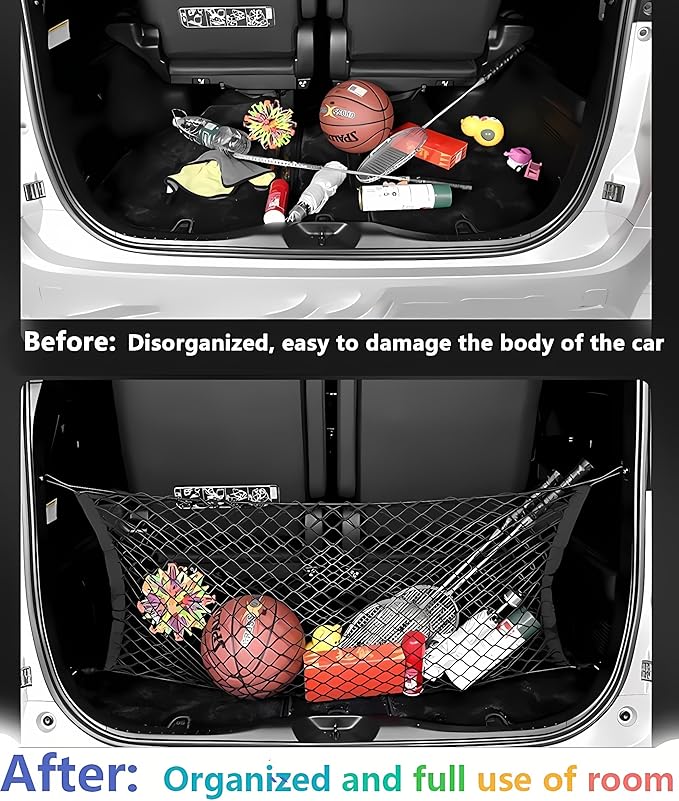 Trunk Envelope Style Mesh Cargo Net Compatible with Toyota Camry 2018 2019 2020 2021 2022 2023 2024 2025