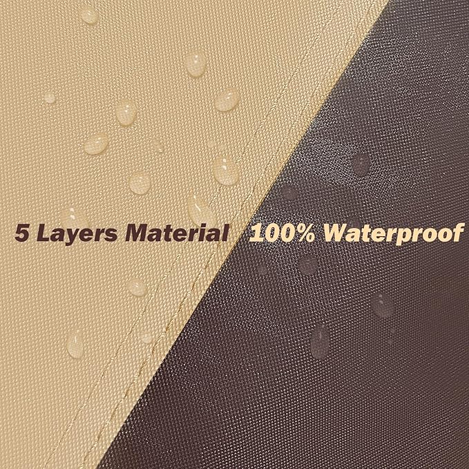Heavy Duty Waterproof Car Cover Compatible with Jeep Wrangler 4 Doors 2006-2024 JK JL, Outdoor Anti-UV Sun Rain Protection Full Exterior Cover