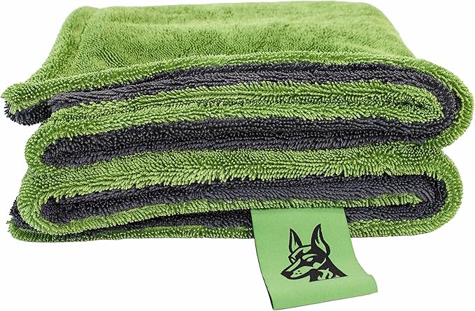 24"X45" Truck Car Drying Towel – 1200 GSM Double Twisted Loop Microfiber Cloth, Ultra Absorbent, Streak-Free, Lint-Free, Scratch-Free, Edgeless Quick Drying Towel