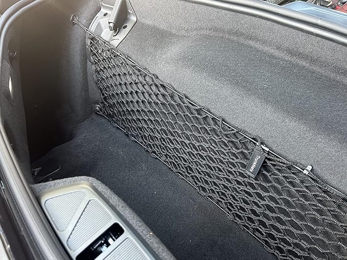 Envelope Style Trunk Mesh Cargo Net for Chevrolet Corvette C8 2020 2021 2022 2023 2024 2025 - Car Accessories - Premium Trunk Organizers and Storage - Vehicle Carrier Organizer for Chevy Corvette C8